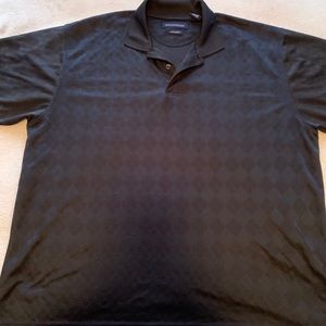 Black polo shirt